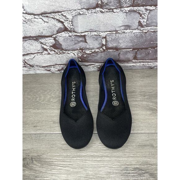 Rothy's The Loafer Black Fabric Round Toe Knit Flats Shoes Women Sz 7M US/37.5EU - Picture 11 of 16